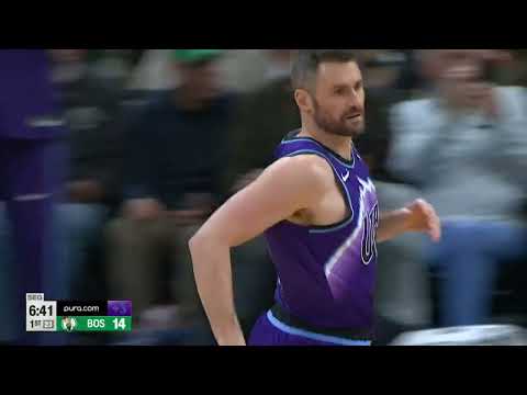 Kevin Love swishes the 3-pointer as a Jazz player