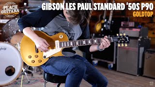 Video thumbnail for No Talking...Just Tones |  Gibson Les Paul Standard '50s P90 - Gold Top by Peach Guitars