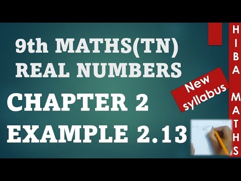 9th maths chapter 2 example 2.13 TN samacheer hiba maths