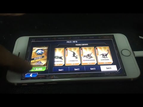 Jurassic World :The Game -SOLID GOLD PACK x5 (1,2,3,4,5)