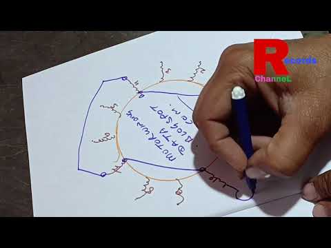3 phase induction motor winding connection with diagram by Raj records
