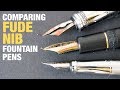 Comparison of Fude nib fountain pens for drawing ...