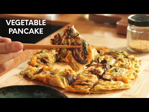 How to make Korean Vegetable Pancakes - Yachaejeon