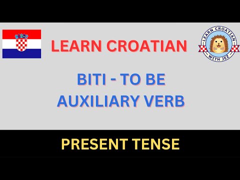 Croatian Verb Conjugation - biti (to be) Present Tense + Test at the End
