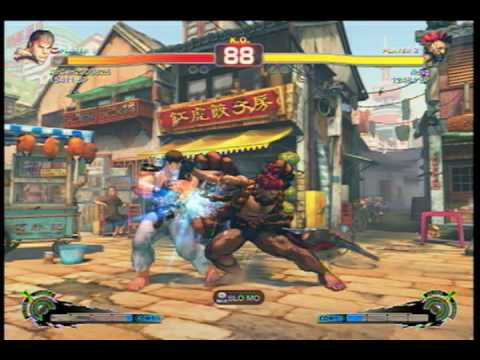Fujino [Akuma] vs Air [Ryu] SUPER STREET FIGHTER 4 - Japanese Online Ranked Matches