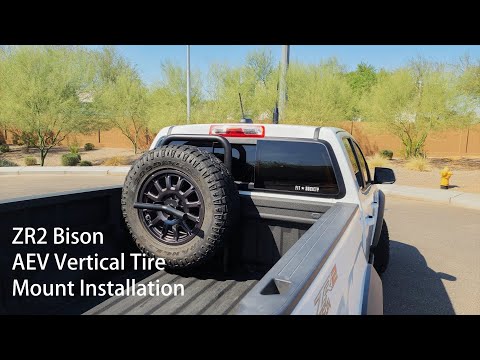 ZR2 Bison AEV Vertical Tire Mount Installation