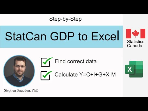 StatsCan Data to Excel