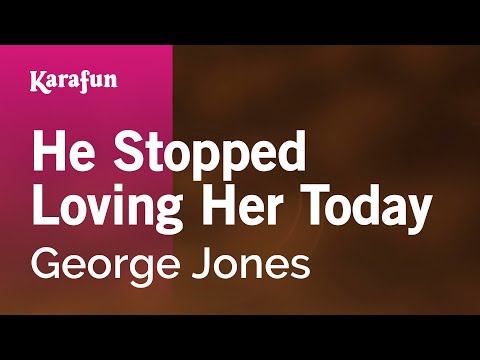 He Stopped Loving Her Today - George Jones | Karaoke Version | KaraFun