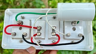 Socket board wiring with capacitor and without capacitor 😇|