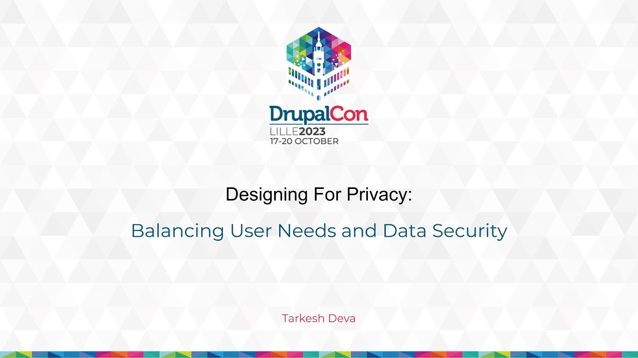 USERS & EDITORS - Designing for Privacy: Balancing User Needs and Data Security