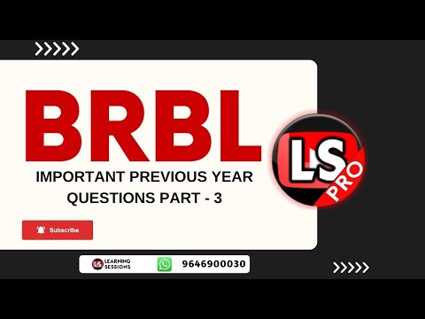 CAIIB BANKING REGULATIONS AND BUSINESS LAWS |  IMPORTANT QUESTIONS PART 3 Video