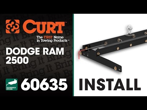 Gooseneck Hitch Install: CURT 60635 with 60607 on Dodge Ram 2500