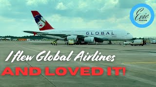 Global Airlines A380 Flight Manchester to JFK New York spoiler I LOVED IT