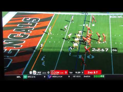 Joe Burrow 9 yard rush TD vs Steelers