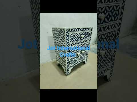 Luxury Mother Of Pearl Bedside Table, Exporters Of Nightstand Bedside Table