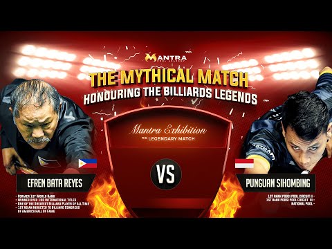 THE MYTHICAL MATCH : EFREN "THE MAGICIAN" REYES (Philippines) VS PUNGUAN SIHOMBING (Indonesia)