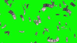 Dollars Money Falling Free Background Animation Lo