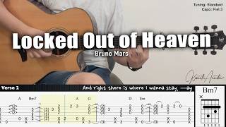 Download lagu Locked Out of Heaven - Bruno Mars | Fingerstyle Guitar | TAB   Chords   Lyrics mp3