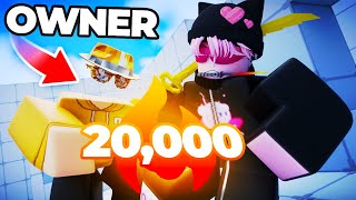 I 1v1'd The Owner Of ROBLOX RIVALS To Reach My 20,000 Winstreak...