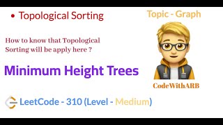 YouTube video 'Minimum Height Trees (LeetCode 310) (Topo Sort)'
