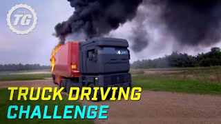 Truck Driving Challenge Part 1: Rig Stig &amp; Power Slide | Top Gear | BBC