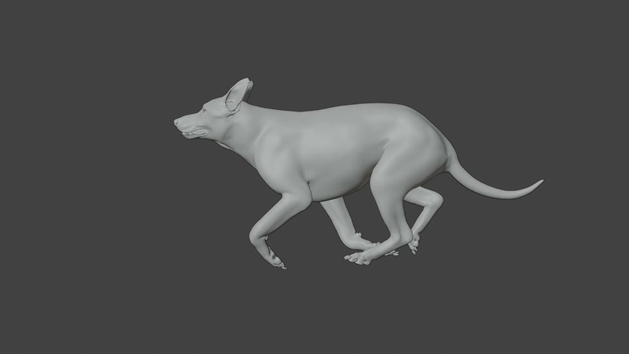 Realistic German Shepherd Rigged Animated 3D Model
