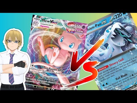 Mew Vmax vs Chien Pao EX! Pokemon Live gameplay