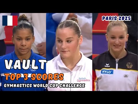 2025 World Cup Challenge | Women's VAULT Finals - Top 3 Scores. (🇫🇷Paris)