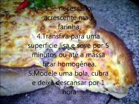 Receita: torta aberta de presunto e queijo