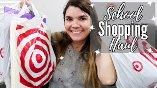TARGET SCHOOL SHOPPING HAUL // SHOP WITH ME // CLEANING MOM