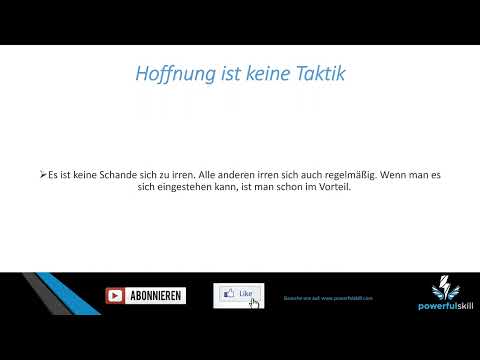 Hoffnung ist keine Taktik