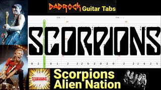 Alien Nation - Scorpions - Guitar + Bass TABS Lesson
