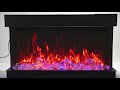 Amantii 72 Inch Tru-View Extra Tall XL Built-In Smart Electric Linear Fireplace