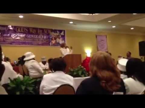 Evangelist Dorinda Clark Cole Ministering in song...