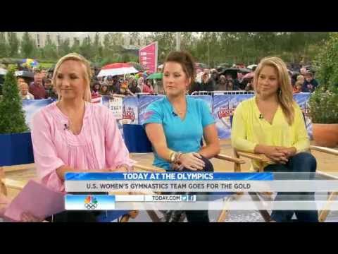 Nastia Liukin, Carly Patterson and Shawn Johnson on Today Show | London 2012