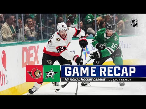 Senators @ Stars 12/15 | NHL Highlights 2023