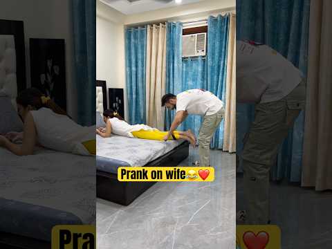 Prank on wife😂 #youtubeshorts #shorts #ytshorts #prank #couplegoals #simrit
