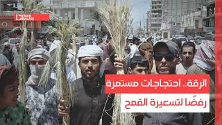 الرقة.. احتجاجات مستمرة رفضًا لتسعيرة القمح