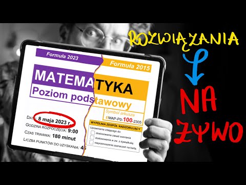 🔴LIVE: MATURA 2023 MATEMATYKA (FORMUŁA 2023 i 2015) - Rozwiązania i odpowiedzi