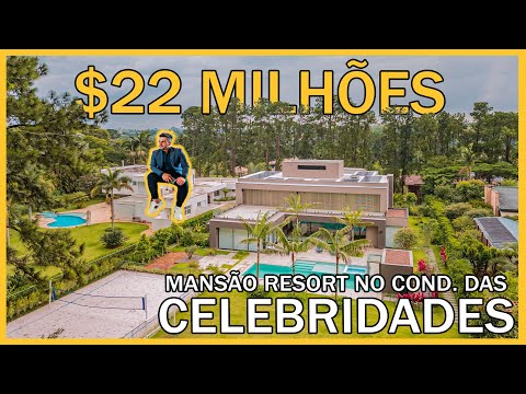 R$22,000,000.00 MANSION WITH SOCCER COURT, BEACH TENNIS COURT - BREATHTAKING