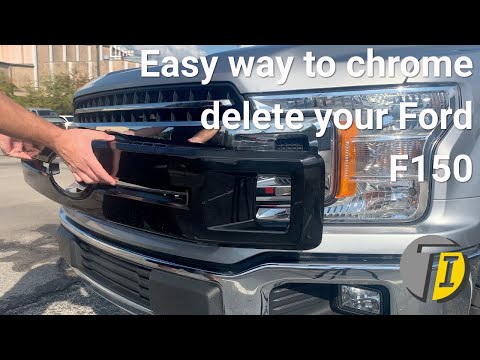 Trim Illusion® 18-20 F150 patented chrome delete install