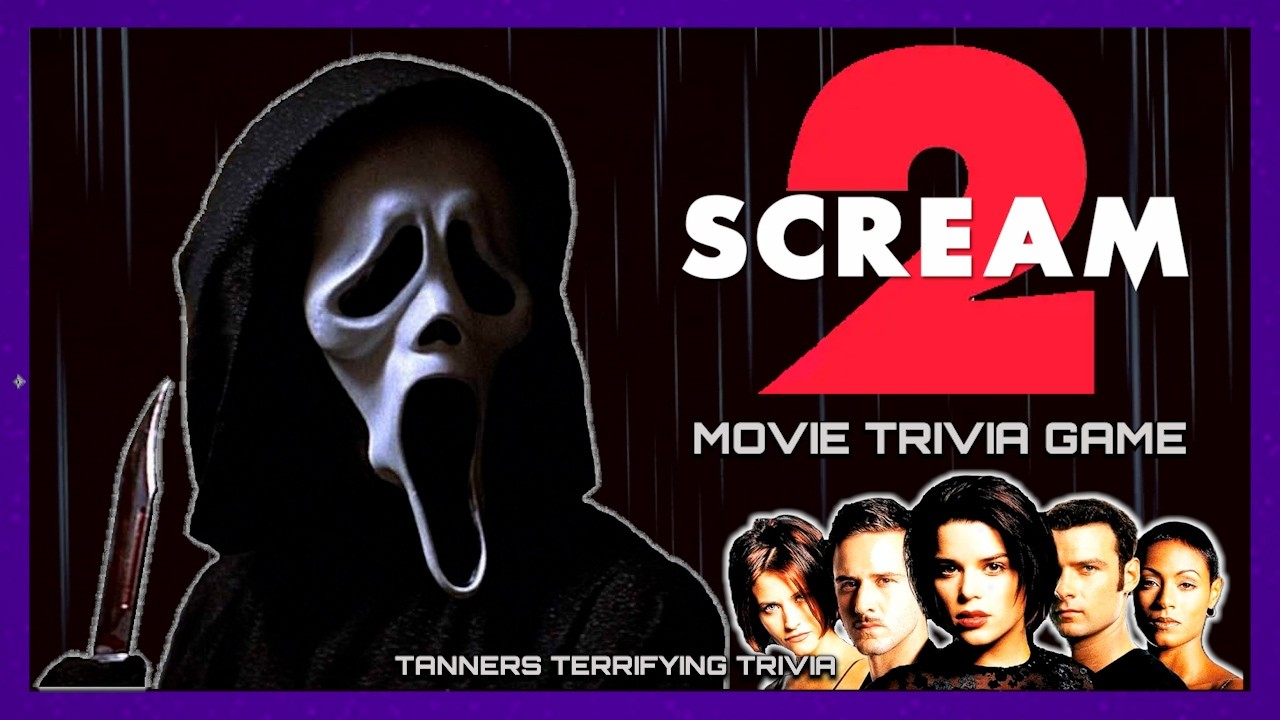SCREAM 2 1997 Tanners Terrifying Trivia Movie Game Wes Craven Neve Campbell David Arquette