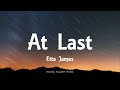 Etta James - At Last (Lyrics)
