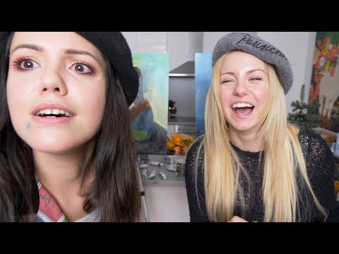 Wir malen BETRUNKEN Selbstpotraits als Mona Lisa (Drunk Art School #1)