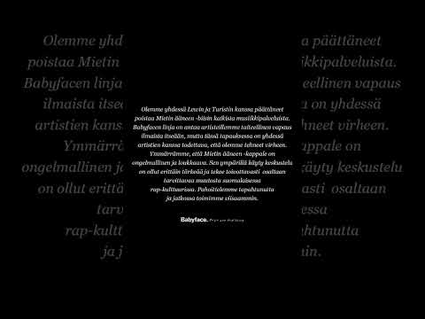 Lewi & Turisti "Mietin ääneen" poistettu kaikista musiikkipalveluista