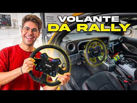 ILLEGALE, MA STUPENDO 😍 NUOVO VOLANTE DA RALLY alla YARIS GR ❤️‍🔥