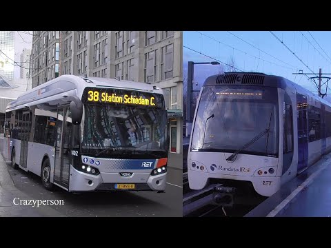 Bus Metro Tram Schiedam - Crooswijk - Rotterdam CS - Molenlaan