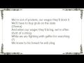 Chumbawamba - Poverty Knock Lyrics