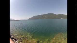 preview picture of video 'Lac du bourget plus grand lac de france deep ccr tartiflette team juin 2012.wmv'