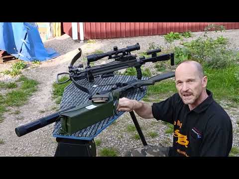 WOLFSZEIT-Test: Armbrustpfeil gegen Gewehrmunition auf Sandsack